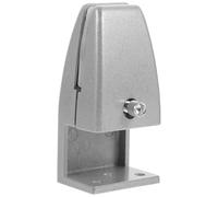 MERRYHAPY Pince en Alliage D'aluminium Argenté Facile à Installer Clip de Support de Bureau pour Cloison en Verre pour Séparation de Bureau ou Maison