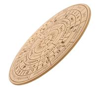 MERRYHAPY Planche de Divination en Bois de Tilleul pour Pendule Toucher Confortable, Décoration Mystérieuse pour Maison et Chambre, Accessoire de Voyance
