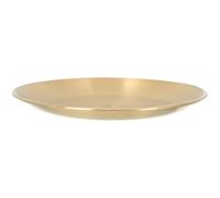 MERRYHAPY Plaque D'autel Pentagramme en Cuivre Or, Plateau Rond Léger Surface Lisse, Assiette à Bougie Rituelle Pratique pour Temple et Cérémonie