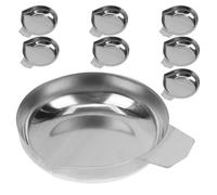 MERRYHAPY Plateaux de Pesée et Acier Inoxydable 8pcs Plateau Polyvalent Bec Verseur pour Balance Numérique Cuisine Pesée de Petits Objets