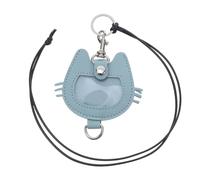 MERRYHAPY Porte-clé de Rangement pour Poils Animaux Cuir PU Bleu Ciel Porte-clé Mémorial pour Souvenir de Compagnon Accessoire Pratique et Élégant pour Amoureux des Chiens et Chats