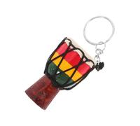 MERRYHAPY Porte-clés Tambour Africain Djembe Pendentif Décoratif Fait Main pour Clés Accessoire Ethnique Artisanal et Souvenir de Voyage