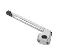 MERRYHAPY Potence de Vélo Col de Cygne en Aluminium et Fer Argenté, Compatibilité Large Réglage Rapide, pour Guidon et Fourche de Vélo