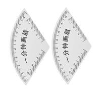 MERRYHAPY Règles à Sourcils en Pvc 2 Pièces, Outil de Mesure Précis, Gabarit de Dessin Compact, Adapté Maquillage Permanent et Microblading, Accessoire Beauté pour Maquillage Professionnel