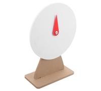 MERRYHAPY Roue Fortune Soi-même en Bois Blanc Rotation Fluide et Pointeur Précis pour Jeux de Loterie et Fêtes Diverses