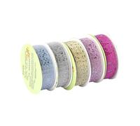 MERRYHAPY Ruban Adhésif Décoratif en Dentelle Eva 5 Pièces, Autocollant et Créatif pour Bricolage et Planners, Design Élégant et Utilisation Pratique Couleur Aléatoire