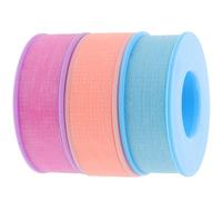 MERRYHAPY Ruban Adhésif pour Extensions de Cils en Gel de Silice Ruban Respirant en Tissu Non Tissé 3 Rouleaux Couleur Violet Bleu Rose Adhésif Doux pour Contour des Yeux Usage