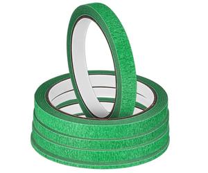 MERRYHAPY Ruban de Masquage Vert sans Résidu 6 Rouleaux 20m en Papier Crépon Résistance pour Loisirs Créatifs et Entretien Automobile