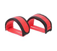 MERRYHAPY Sangles de Pédales de Vélo à Pignon Fixe Réglables en Nylon Rouge Paire de Bandes de Retenue pour Pieds Accessoires Solide pour Vélo de Route et D’intérieur Contrôle Précis