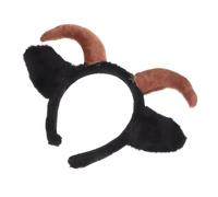 MERRYHAPY Serre-tête Peluche Oreilles De Chèvre Avec Cornes Bandeau Mignon Doux Pour Garçon Fille Et Adultes Accessoire Déguisement Ferme Fête Cosplay Noël Garçon Fille