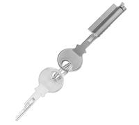 MERRYHAPY Serrure de Réfrigérateur Solide Basse Température en Alliage de Zinc avec 2 Clés pour Portes Vitrées de Congélateur en Magasins et Supermarchés