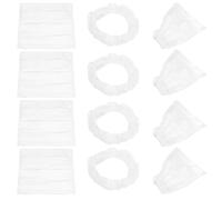 MERRYHAPY Sets de Housses de Siège Auto Jetables Incluant Housse de Siège en PE Blanc Lot de 100 Protection Pratique et Complète Volant et Levier de Vitesse pour Voiture