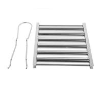 MERRYHAPY Support de Barbecue pour Saucisse, Rack Roulant à Saucisses en Acier Inoxydable, Argenté, Démontable, Portable, pour Barbecue Extérieur, Camping et Pique-niques