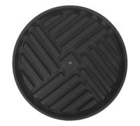 MERRYHAPY Support de Jardinière Mobile Rond Noir avec Roulettes Plateau Épais pour Pots Lourds Protection Sol et Réservoir Eau Chariot Pratique pour Balcon et Jardin