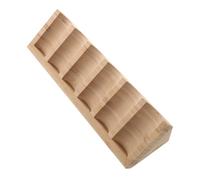 MERRYHAPY Support de Présentoir Bois pour Huiles Essentielles Cases Organisateur de Bouteilles Huiles Aromathérapie Rangement Compact et Stable pour Bureau et Comptoir