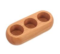 MERRYHAPY Support en Bois pour Bouteilles D'huiles Essentielles Organisateur 3 Compartiments Base Rangement pour Vernis À Ongles