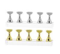 MERRYHAPY Supports À Ongles Pour Peinture Ensemble De Présentoirs D'entraînement Fournitures De Nail Art Base De Support Magnétique Utilisable Seul Ou Fixé