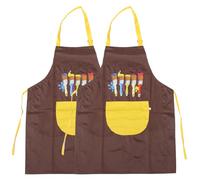 MERRYHAPY Tablier de Peinture Facile à Nettoyer pour Garçon et Filles Imperméable en Pvc Lot de 2 Pièces pour Activités Artistiques Cuisine