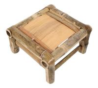 MERRYHAPY Tabouret Bambou Garçon Fille Mini Petit Banc Stable Antidérapant Multifonction Marchepied Léger pour Salle de Bain Aide Toilette et Rehausseur pour Garçon Fille et Personnes Âgées