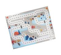 MERRYHAPY Tapis de Jeu Garçon Fille à Motif Route Réversible Mousse Épaisse et Tapis Sol Éducatif pour Garçon Fille Piste Voiture pour Ramper et Activités Intérieur Extérieur