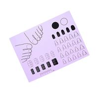 MERRYHAPY Tapis Entraînement Silicone Pour Acryliques Mat Pratique Pour Création De Nail Art Format Pour Application Et Apprentissage Techniques De Manucure