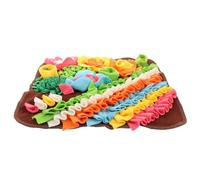 MERRYHAPY Tapis Olfactif pour Animaux De Compagnie Antidérapant en Polaire Marron Tapis D’Alimentation Lente De Taille Stimulant L’odorat pour Chiens Et Chats Sensoriel