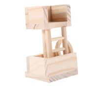 MERRYHAPY Tour Observation Bois pour Hamster Et Petits Animaux Jouet Sûr Et Naturel Plateforme De Jeu Et Refuge pour Hamsters Souris Écureuils Et Cochons