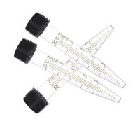 MERRYHAPY Tubes à essai en verre 3pcs 10ml, bouchons à vis étanches, outils de chimie pour consommables expérimentaux et laboratoire