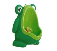 MERRYHAPY Urinoir Mural Garçon en Polypropylène Vert, Pot D’apprentissage pour Bébé Rainure Anti-éclaboussures, Design Cartoon Grenouille Ludique, Facile à Nettoyer et Gain de Place, Pot