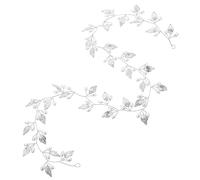MERRYHAPY Voiles Pour Mariées Coiffure De Mariée Feuille De Vigne Coiffe De Mariage Chaîne De Cheveux Accessoire De Bandeau