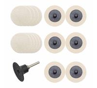 Merryland 15 Pcs Disque À Polir En Laine 50 mm Avec Tige De 6,35 mm