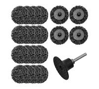Merryland 20 Pcs Disque de Décapage 50 mm Noir Avec Tige De 6,35mm