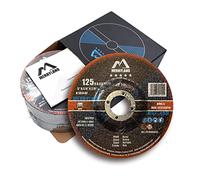 Merryland 25 Pcs Disque à Ébarber 125 X 6,0 Métal Acier INOX Fer | 125mm Meuleuse d'Angle, 125 X 6,0 X 22,23 mm Disque à Meuler Disque de Meulage, Expert-line E31086043