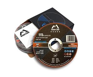 Merryland 25 Pcs Disque à Tronçonner 115 X 1,6 Métal Acier Expert-line | 115mm Meuleuse d'Angle, 115 X 1,6 X 22,23 mm Disque de Coupe Disque Découper, INOX Fer, E11071642