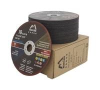 Merryland 25 Pcs Disque à Tronçonner 76 X 1,0 Disque de Coupe | 76mm Meuleuse d'Angle, 76 X 1,0 X 10 mm Disque Découper, Métal INOX Acier Fer, Expert-line E13011022-25