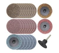 Merryland 25 Pcs Disques Abrasifs 50 mm Mixte Avec Tige De 6,35 mm