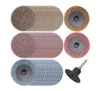 Merryland 50 Pcs Disques Abrasifs 50 mm Mixte Avec Tige De 6,35 mm