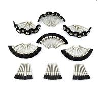 Merryland 72 Pcs Mixte Brosse en Soie Nylon de Polissage pour Dremel