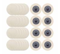 Merryland Disque À Polir En Laine 50mm Meuleuse À Rectifier, 50 mm Disque De Polissage En Laine 30 Pièces,Rondelles En Feutre Roues de Tampons de Polissage Métal Acier, DGTAB30C1