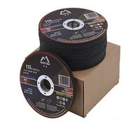 Merryland Disque à Tronçonner 115 Métal INOX Acier Fer, 115 X 1,0 mm Disque de Coupe 50 Pièces, Disque Découper pour Meuleuse d'Angle, Craft-line C13071042