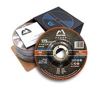 Merryland Disque à Tronçonner 125 Métal Acier Fer, 125 X 3,0 mm Disque de Coupe 25 Pièces, Disque Découper pour Meuleuse d'Angle, Expert-line E21083042