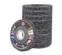 Merryland Disque de Décapage 115 Peinture Rouille Meuleuse d'Angle, 115mm Noir Disques de Nettoyage Disque CSD Disque à Décaper 10 Pièces, Métal INOX Acier Fer, Craft-Line SC107114-10