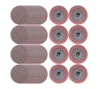 Merryland Disques Abrasifs à Changement Rapide 50mm Meuleuse À Rectifier, 50 mm Moyen Disque de Conditionnement de Surface 50 Pièces, Rondelles En Non-Tissé Peinture Rouille Métal Acier, DGTAA50C2