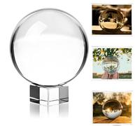 MerryNine Boule de Cristal Clair, Art Décor Cristal K9 Décoration Prop pour la Photographie, Verre, 3-1/5" DIA, K9 Clear