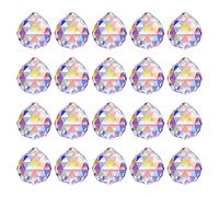 MerryNine - Lot de 20 boules de cristal - 30 mm - Prisme attrape-soleil - Arc-en-ciel - Pour fenêtre - Pour Feng Shui - Cadeau (Couleur AB)