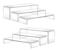 MerryNine présentoir en acrylique transparent , support multifonction en acrylique transparent pour cupcakes, cosmétiques, objets de collection (Forme du U)