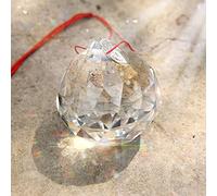 MerryNine Prisme boule de cristal transparent de 60 mm - Attrape-soleil - Pendentifs arc-en-ciel à suspendre pour fenêtres, Feng Shui, cadeau (60 mm)
