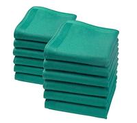 Merrysquare - Mini Mouchoirs Unis - Petite Taille 23cm x 23cm - 100% coton - Modèle Lilliput (Vert-Foncé)