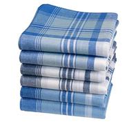 Merrysquare Mouchoirs en Tissu Oscar pour Homme - 100% Coton Tissé-Teint - 40x40 cm - Classiques, Résistants et Économiques (6)