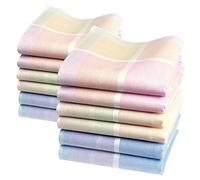 Merrysquare - Petits Mouchoirs Féminins - 100% Coton - 28cm x 28cm - 12 unités - Molèle Lucie, Multicolore